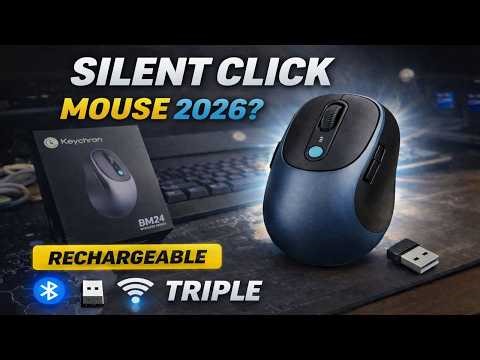 Mouse Keychron BM24 Unboxing – Silent Click Mouse with Triple Connectivity🔥(Best Mouse 2026 ⭐)