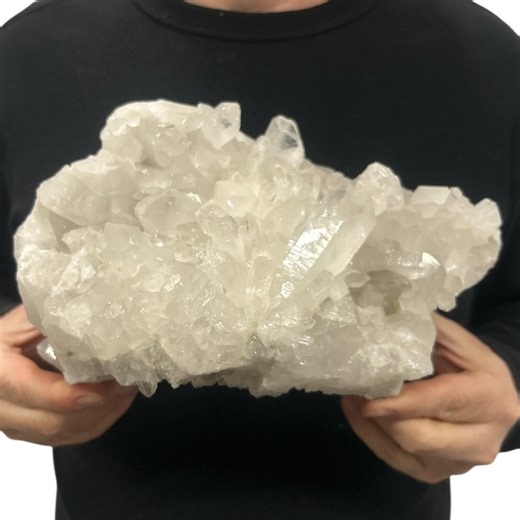 Huge Natural Quartz Cluster - Beautiful Clear Point Crystals 10” 9.8 Lbs - Etsy