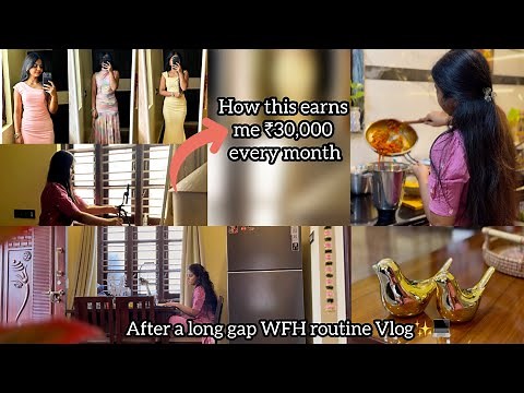 Vlog#93 ✨Balancing Work From Home & Content Creation | Real Day in My Life❣️#diml #wfh #vlog 