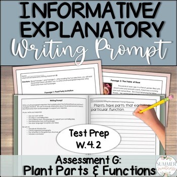 4th Grade Informational Writing Prompt | Paired Passages | TDA Assessment G