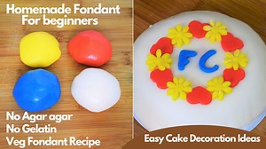 99K views · 1.1K reactions | Veg Fondant Recipe Without Gelatin for...
