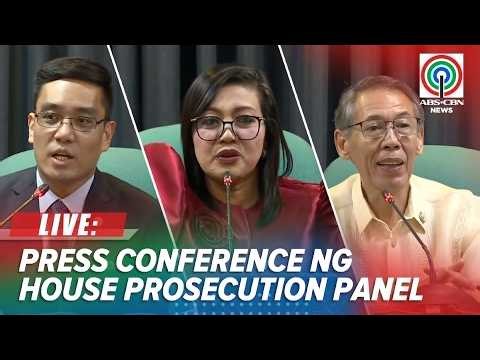 LIVE: House prosecution panel holds press conference on VP Sara Duterte impeachment | June 22, 2026