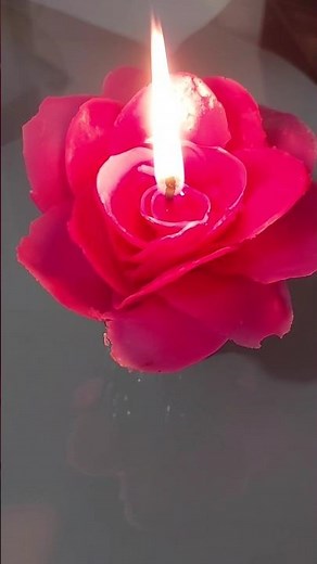 Rose candle | how to make rose candle with out mould | Rose candle business at home