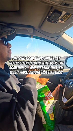 What’s your go-to trick to stay awake on long drives? 😃 #roadtrips