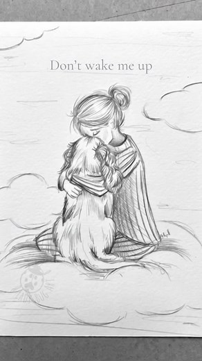 I hope to see you in my dreams #dogloss #imissmydog #dogmemorial #griefart