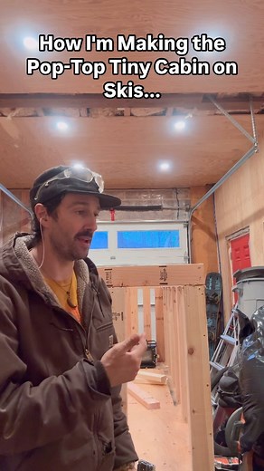 How I'm Making the Pop-Top Tiny Cabin on Skis👀 #poptop #tinyhomeonskis #tinyhouseonskis #cabinonskis #plan #tinyhome #tinyhouse #alaskalife #alaska #construction #truckhouselife #truckhouse #diy | Truck House Life