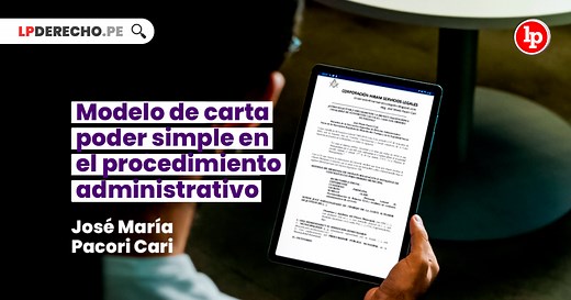 Modelo de carta poder simple en el procedimiento administrativo | LP