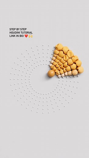 Nick Medukha on Instagram: "New Houdini tutorial! Todays tutorial is inspired by @man.vs.machine and their explorations for IBM. I just wanted to show the core technique, but using cool vellum trick :) Link in bio ❤️ 🙌 #houdinifx #motiondesign"