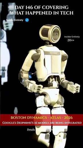 Boston Dynamics Atlas 2026 🤖 | 110lb Lift, DeepMind AI & 30,000 Robots Coming! #tech #engineering