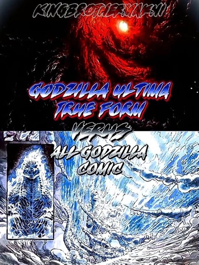 Godzilla Ultima True Form vs All Godzilla Comic #godzilla #godzillacomic #edit #godzillainhell