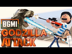 BGMI Godzilla Attack | Funniest PUBG Comedy Cartoon | Goofy Works Animation
