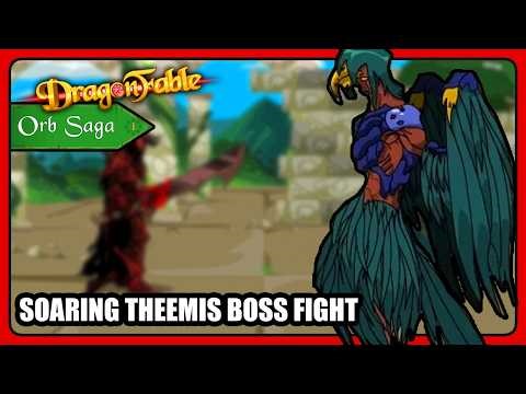 Soaring Theemis Boss Fight | Book 01 - Temple of the Four Winds | DragonFable