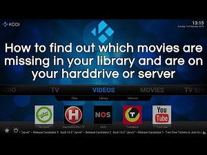 Find out which movies are missing in your Kodi library and why