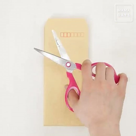 100均の封筒で簡単に！ ペーパーファンの作り方 #shorts