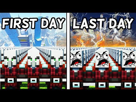 I Made 100 Pillagers Simulate a Non-Survivable Apocalypse in Minecraft