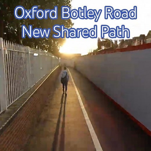 Oxford Botley Road new shared path, walk from Osney Island bus stops to Frideswide Square 1-9-25