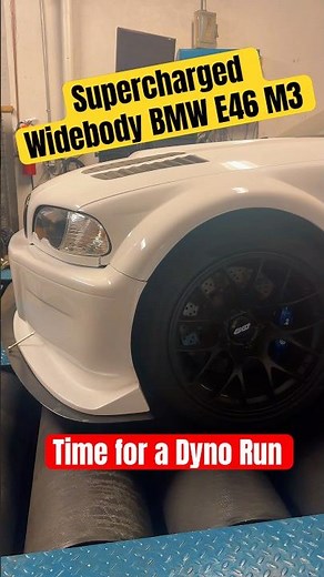 Supercharged Widebody BMW E46 M3 hitting the Dyno