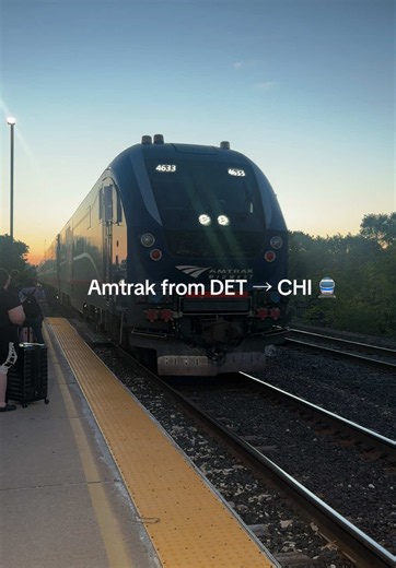 two milestones unlocked in one trip! 🚆 my first solo trip ✔️ my first amtrak ride ✔️ took the amtrak from detroit to chicago and y’all, it was so easssyyyy. the whole process was seamless, easy to navigate and honestly way less intimidating than i expected. feeling like i can definitely take on the california zephyr next 😭