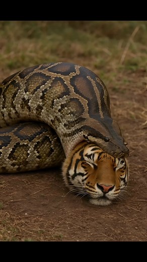 112K views · 542 reactions | Tiger Gets Swallowed by a Giant Python! #python #tiger #jungle #realistic #wildlife | Video Animal | Facebook