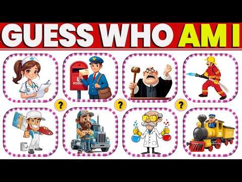 Guess The Job 👩‍⚕️ | Jobs & Professions Quiz for Kids | Who Am I?