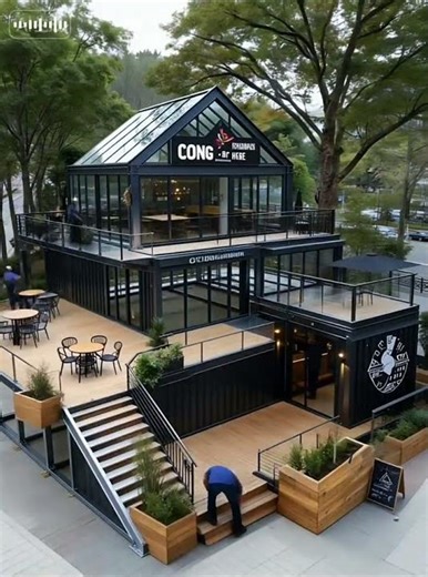 Container Shop | Built in 7 Days, Looks Amazing—Costs 50% Less!#集装箱移动房 #automobile #architecture