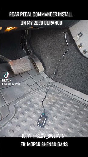 Roar pedal Commander install on a 2020 Dodge Durango
