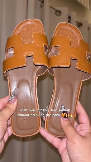 Obsessed with these Oran sandals off the gate 🤩🔥 #hermes #dhgate