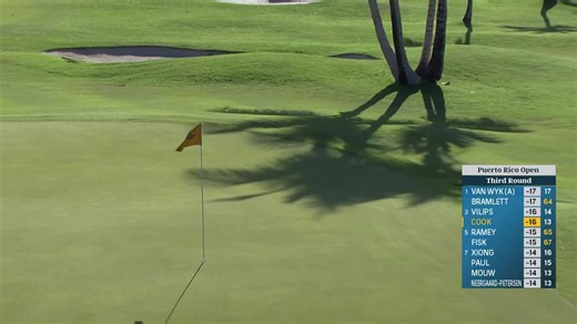 Austin Cook makes birdie on No. 14 at Puerto Rico