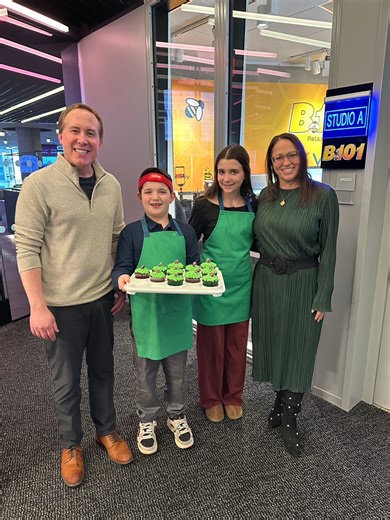 Joining us today on The Kathy Romano Show are 14 year old Abby and 12 year old Cameron from Plymouth Meeting, PA, a sibling duo who competed in the 2026 Baking Championship: Next Gen 🧁 Watch the show every Monday on Food Network and HBO Max 📺 Hear their full chat with Kathy Romano at B101Philly.com! | B101 Philly