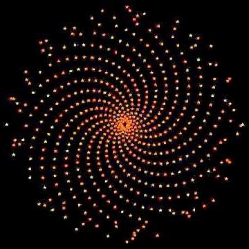Sunflowers and the Fibonacci numbers - the Douady and Couder model