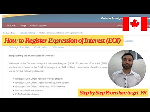 How to Register Expression of Interest (EOI) | Easy PR