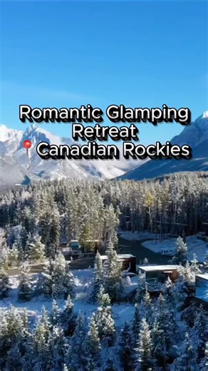 693K views · 906 reactions | Just the two of you — wrapped in warmth while snow falls outside.⁠ The fire crackles, the mountain air feels crisp, and the silence makes everything more romantic.⁠ ⁠  Heated cabin with mountain views⁠ ️ King bed & cozy blankets⁠  Wine, candles, and starry nights⁠  Adults-only, peaceful retreat⁠ ⁠  Kananaskis, Alberta — Link in bio⁠ ⁠ | Skyridge Glamping Kananaskis | Facebook