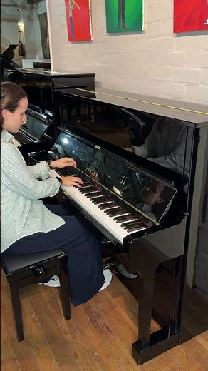 Yamaha U1 Upright Piano Black | Short Demo | Sherwood Phoenix