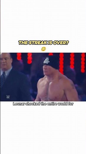 The Night Brock Lesnar Broke The Streak #wwe