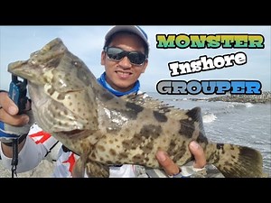 HOW TO CATCH GROUPER ON SHORE | INSHORE GROUPER | P.B grouper