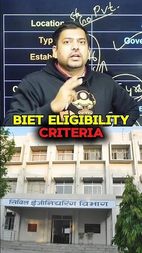 BIET Eligibility Criteria 🔥 Full Guide 2026 #harshsir #dreambigstudyhard #harshsirclips #motivation