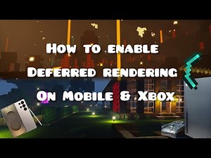 How to enable Deferred Rendering on MCPE & Xbox | Minecraft 1.21