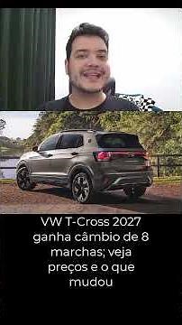 2027 VW T-Cross gets an 8-speed transmission; see the prices and what's changed #tcross #volkswag...