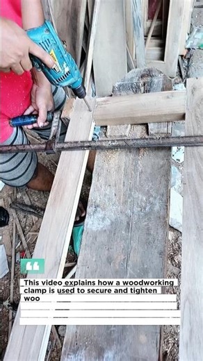 How Wood Clamps Secure Joints During Drilling | Essential Carpentry Tool Explained.