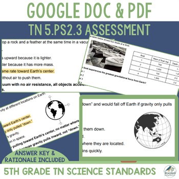 5th Grade Science Assessment | Gravity & Earth’s Center | TN Standards