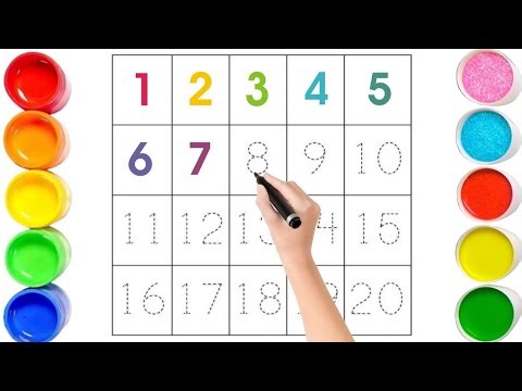 Counting 1 to 20 for Children | Numbers, Tracing & Fun Learning for Toddlers and Kindergarten Video