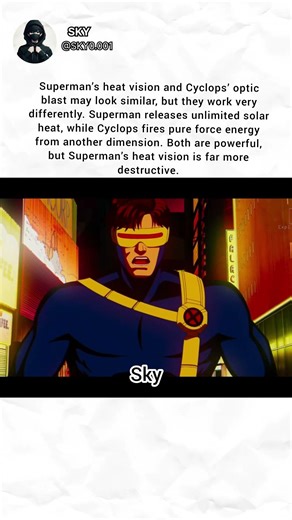 Superman Heat Vision Vs Cyclopes OpticBlast #shorts