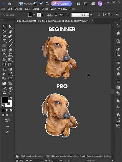 Adobe Illustrator 2026 – Tips for creating a Shape around an Object #ducthangds