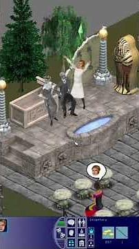 Performing magic tricks kn Magic Town in the Sims 1 Legacy Collection. #thesims #thesims1 #sims