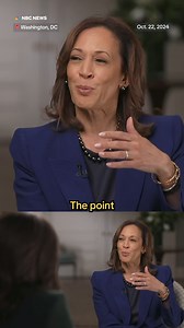 "I'm clearly a woman," Kamala Harris tells Hallie Jackson about why she hasn't emphasized the historic nature of her candidacy while campaigning, adding it's "not the point most people really care about." nbcnews.app.link/PYvNQdxBUNb | NBC News