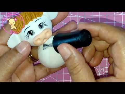 VAQUITA EN PORCELANICRON O POCELANA FRIA PASO A PASO