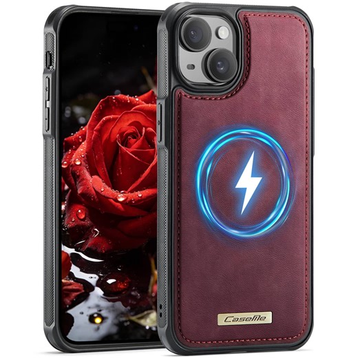 Magnetic Case for iPhone 15 Pro Max / 15 Pro / 15 Plus / 15, Strong Magnetic Slim Protective Phone Cover, Shockproof Scratch-Resistant Lightweight Case