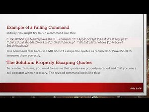 How to Properly Call PowerShell Scripts from CMD Using Paths as Parameters