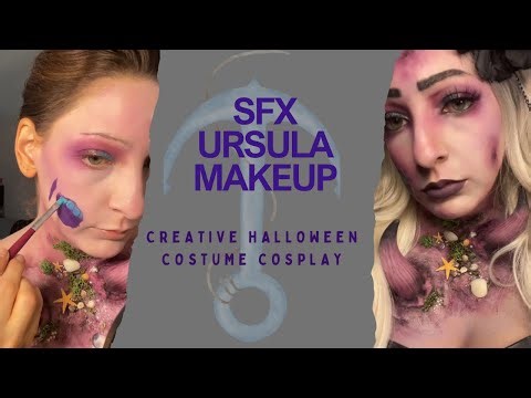 Ursula SFX Halloween Makeup | Step by Step #halloweenmakeup #ursulamakeup #cosplaymakeup #cosplay