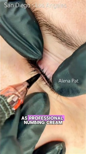 Soft Wing Eyeliner ✨Lash Line Permanent Makeup Before & After 📍Newport Beach Orange County AlenaPat